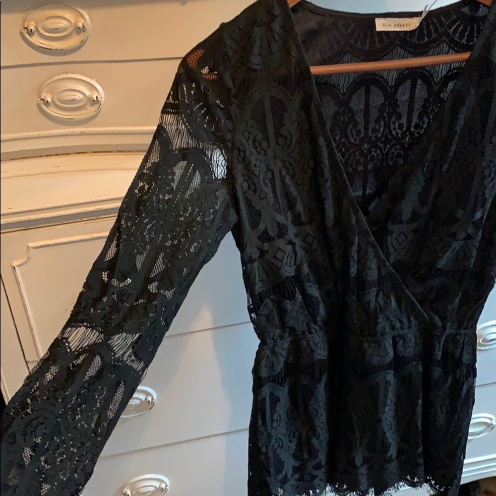 Black lace  jumper shorts
